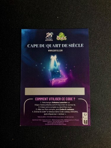 Dofus cape quart - [dofus],