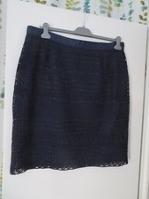 Jupe doublee de couleur bleue