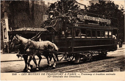Cpa paris moyens tranport - paris,