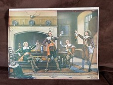 Tableau reproduction PILLARD (début XXe-s) scène gentilhomme chasse