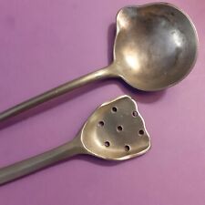 Anciennes LOUCHE SAUCIERE et CUILLERE - ETAIN - 