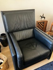 Lot De 2 Fauteuils Cuir Noir