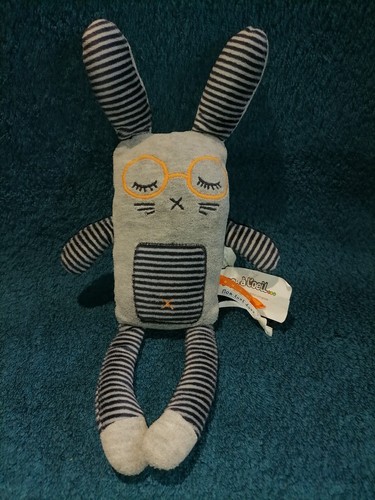 Doudou lapin gris - lapin,