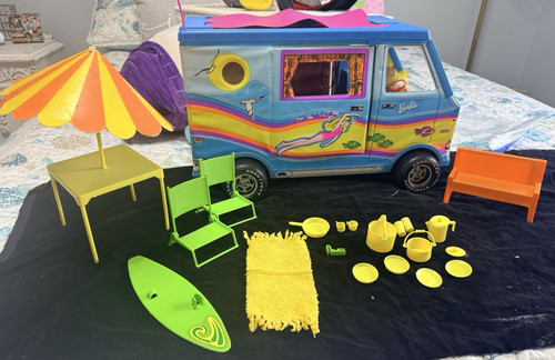 1973 barbie beach bus - mattel, #