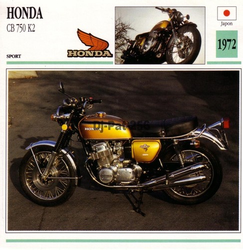 Fiche moto honda 750 four - fiche,