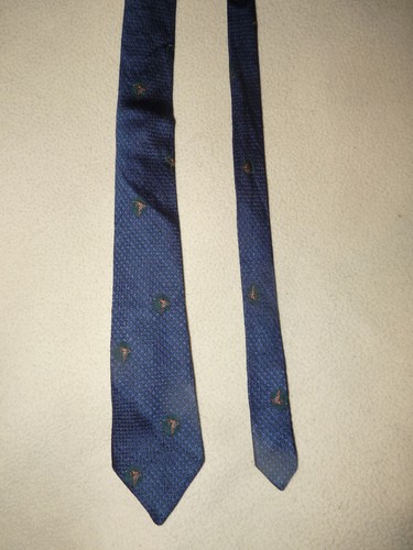 Cravate vintage soie pierre - cravate,