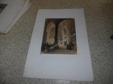 1850.Eglise à Moulins.Planche avant la lettre.Hastrel