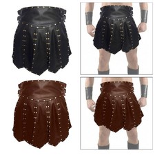 Jupe romaine en cuir PU pour