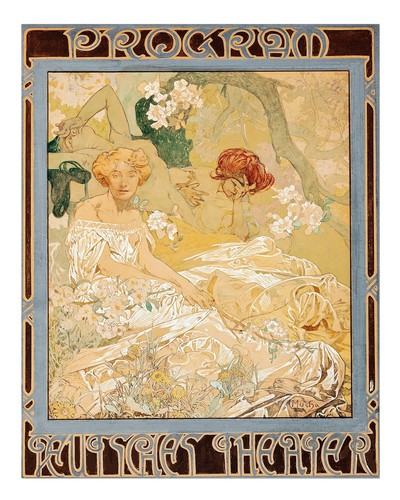 Affiche art nouveau wall - art,