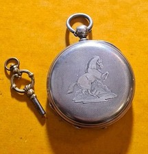  montre à gousset à Clé Argent Poinçon Fonctionne Lire DESCRIPTIF 