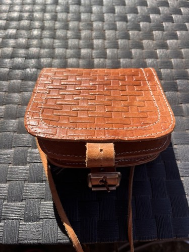 Ancienne sacoche cuir - sacoche,