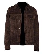 Veste camionneur homme en cuir