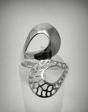 Bague extravagante en argent