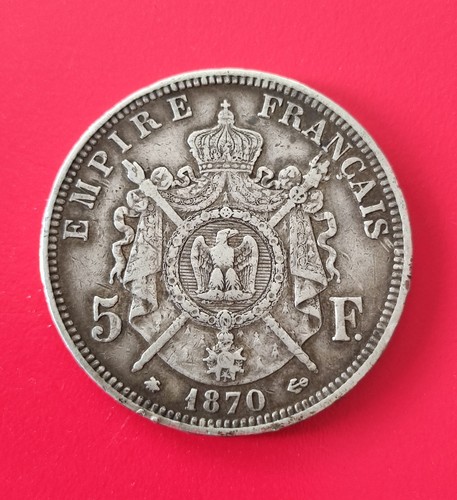 France monnaie francs 1870 - france, 5
