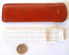 ANCIENNE PETITE RÈGLE À CALCUL GRAPHOPLEX 612 PUB ATELIERS ET CHANTIERS DU HAVRE
