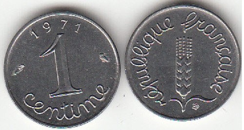 France monnaie centime épis - monnaie,