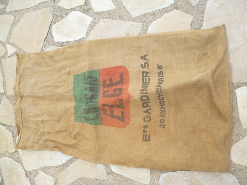 Ancien sac toile jute - de,