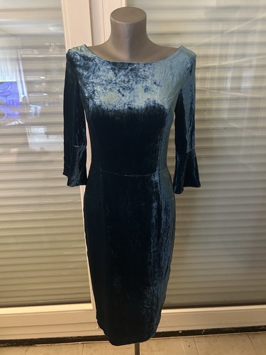 Robe velours bleu chic - robe,