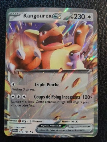 Carte pokémon kangourex - carte, ex