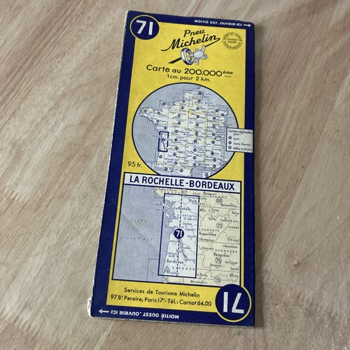 Carte routière ancienne