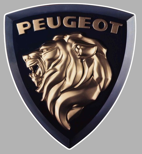 Autocollant logo peugeot lion - peugeot,