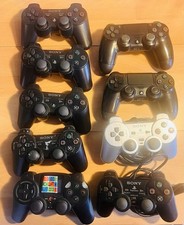 HS lot de 9 manettes Jeu sony (PS2, Ps3, PS4) vendues pour pièces Ou à Réparer