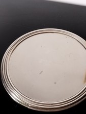 Ancien dessous de Plat en métal argenté Art Deco 