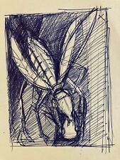 Beau Dessin Lot De 2 Stylo Bille Combat Insectes Insecte Mante Religieuse 1970