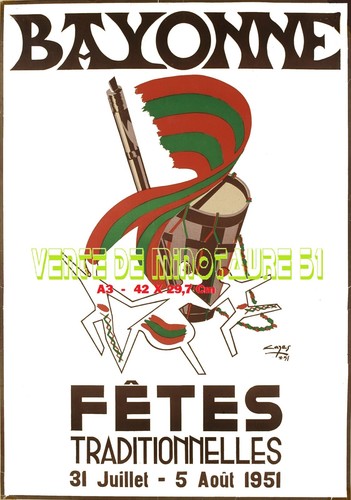 Fêtes bayonne 1951 a3 - fêtes, de