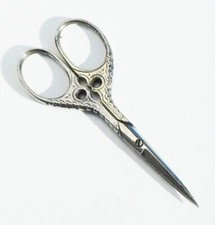 Ciseaux ancien nécessaire couture brodeuse broder Antique sewing scissors