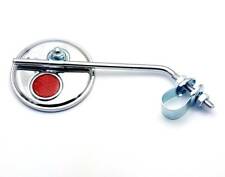 mini rétroviseur rétro rond chromé avec catadioptre pour vélo vélosolex solex