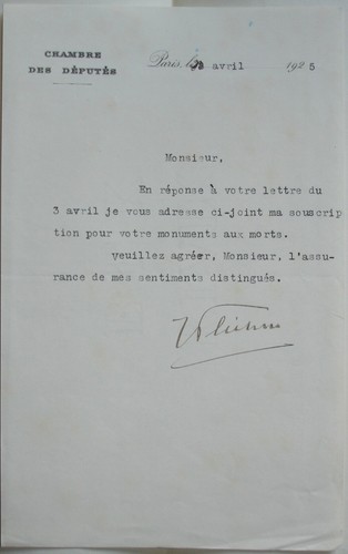 Autographe léon blum chambre - léon,