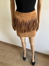 Jupe marron en daim Sora by