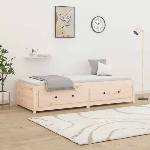 Lit jour blanc 90x200 cm - lit,