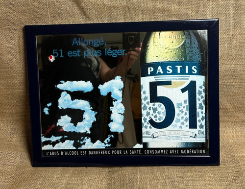 Miroir publicitaire pastis - miroir,