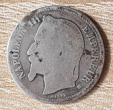 pièce en argent- 2 Francs- 18--- Second Empire-