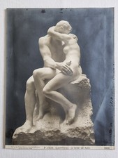 Photographie ancienne 1903 – “Le Baiser” de Rodin, tirage Verlag der Neuen Photo