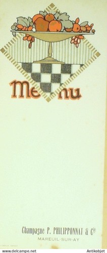 Menu vierge illustré