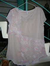 tunique patchwork taupe Taille 44 Marque BlanchePorte Femme neuf sans étiquette 