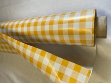 Nappe PVC carreaux VICHY JAUNE