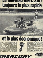 PUBLICITE  1968   MERCURY   moteur MERC 200