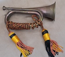 Cornet en laiton ancien avec