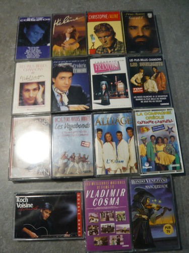 Lot cassettes audio - cassettes,