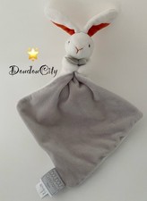 5435?Doudou et Compagnie Lapin Blanc Gris Orange Hôpital Privé Le Bois Nord