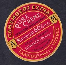 Ancienne étiquette Fromage