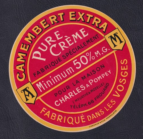 Ancienne étiquette fromage - ancienne,