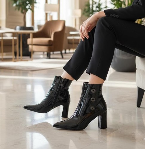 Bottines femme vernis noir - vernis,