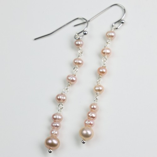Boucles oreilles perles de - d'oreilles,