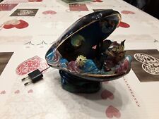 lampe veilleuse decor  Moule coquillage trompe l oeil  vintage  signé marseille 