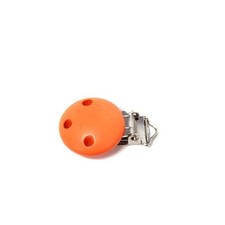 Clip Pince en Bois Rond Orange